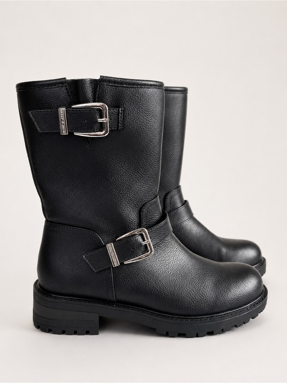 Kelly & Katie Womens Ankle High Riding Boots, Black, 7
